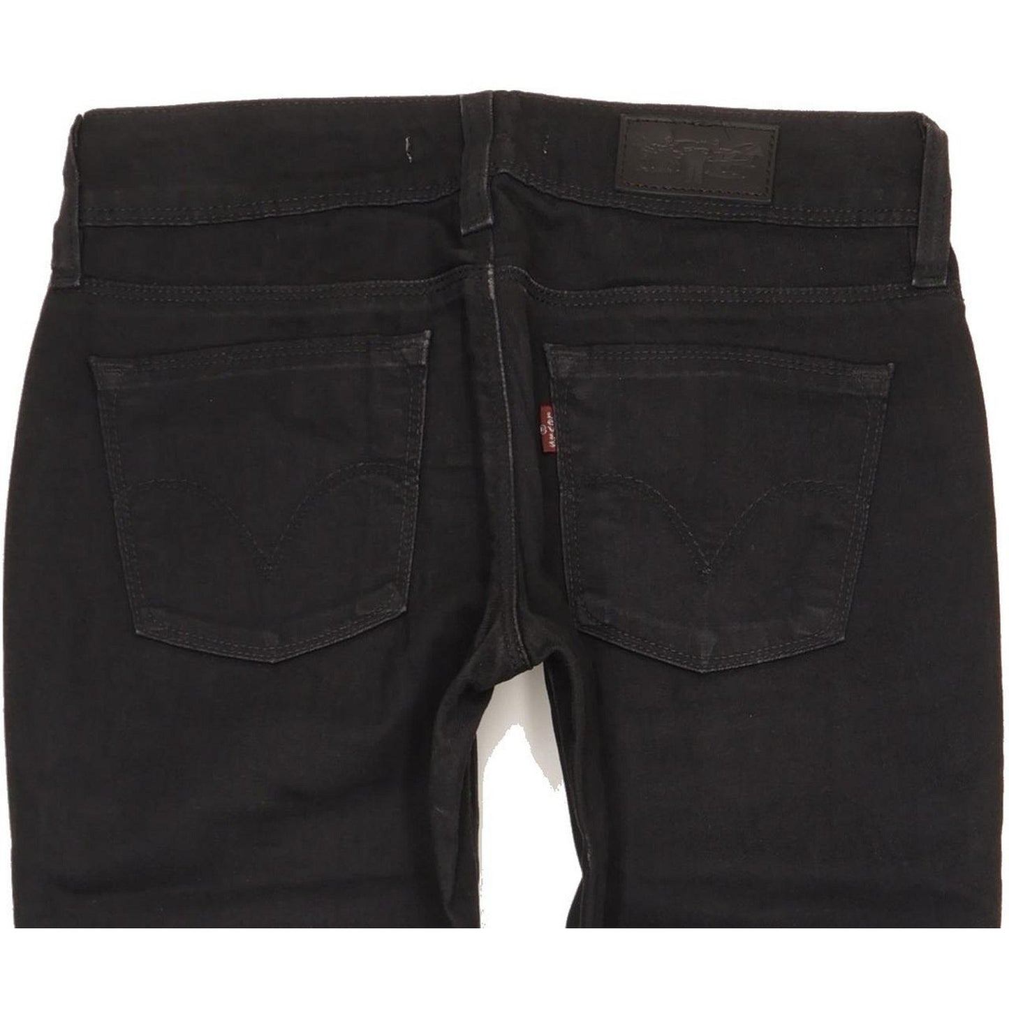Levi's 473 Women Black Skinny Slim Stretch Jeans W29 L32
