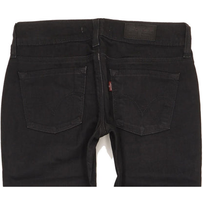 Levi's 473 Women Black Skinny Slim Stretch Jeans W29 L32