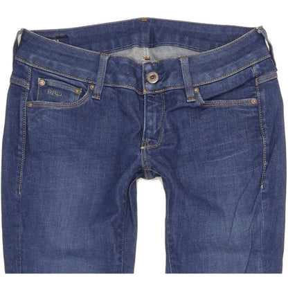 G-Star 3301 Low Women Blue Skinny Slim Stretch Jeans W25 L29