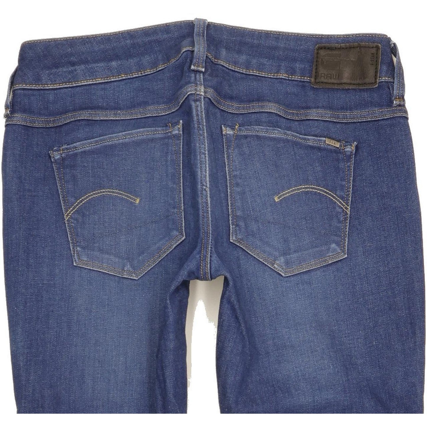 G-Star 3301 Low Women Blue Skinny Slim Stretch Jeans W25 L29