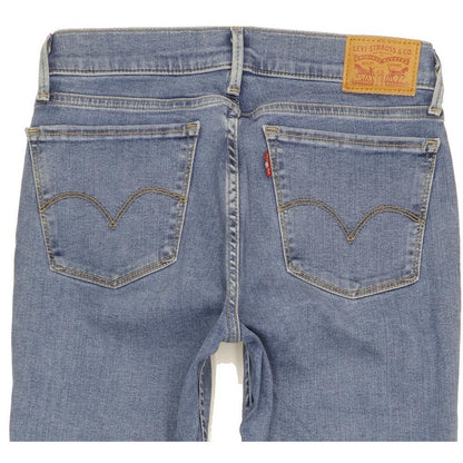 Levi's 710 Super Women Blue Skinny Slim Stretch Jeans W27 L29