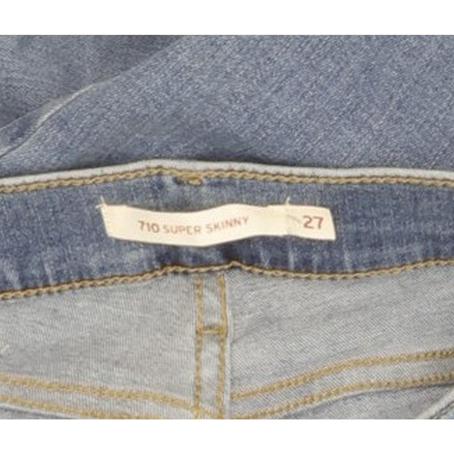 Levi's 710 Super Women Blue Skinny Slim Stretch Jeans W27 L29