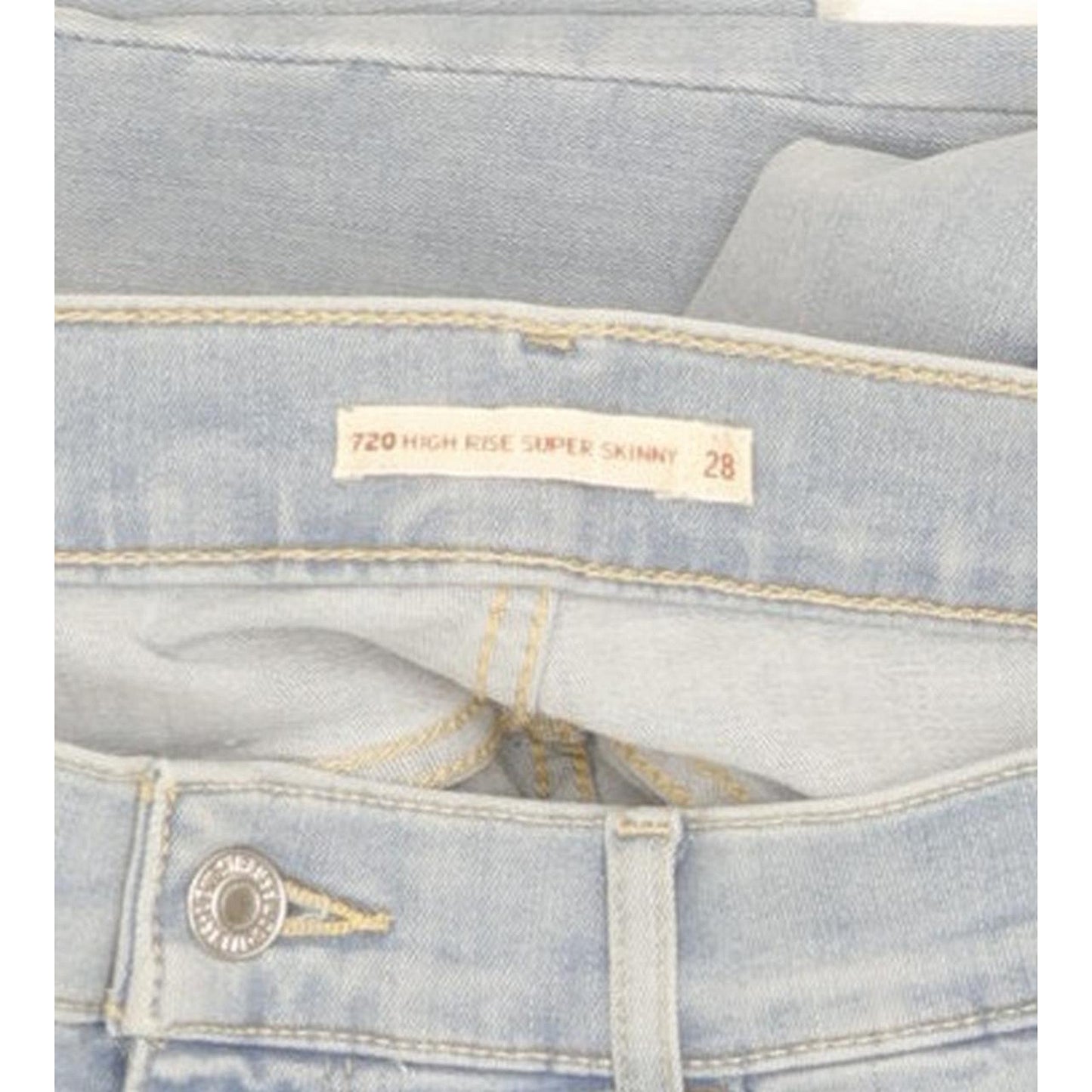 Levi's 720 Women Blue Skinny Slim Stretch Jeans W28 L29