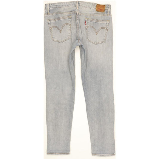 Levi's Women Blue Skinny Slim Boyfriend Stretch Jeans W27 L28