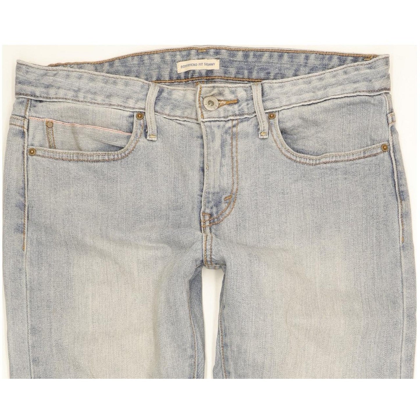 Levi's Women Blue Skinny Slim Boyfriend Stretch Jeans W27 L28