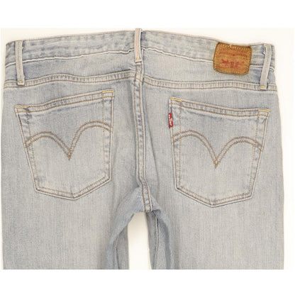 Levi's Women Blue Skinny Slim Boyfriend Stretch Jeans W27 L28