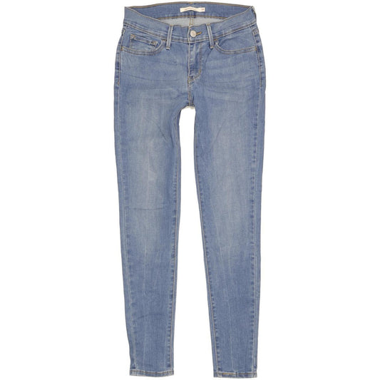 Levi's 710 Super Women Blue Skinny Slim Stretch Jeans W28 L29
