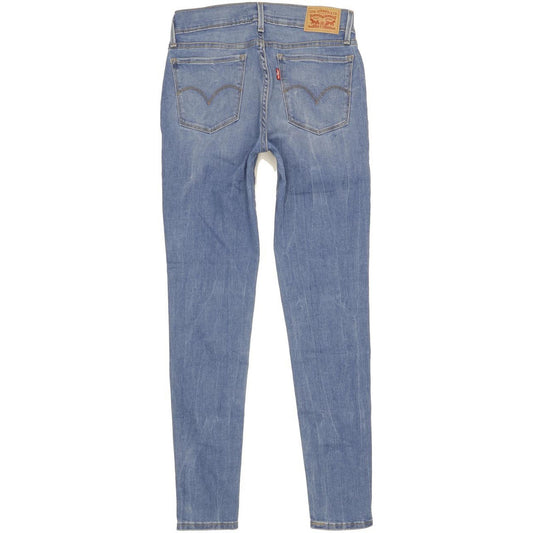 Levi's 710 Super Women Blue Skinny Slim Stretch Jeans W28 L29