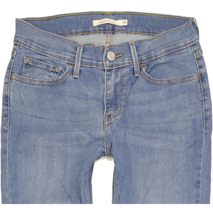 Levi's 710 Super Women Blue Skinny Slim Stretch Jeans W28 L29