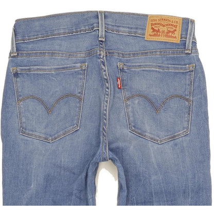 Levi's 710 Super Women Blue Skinny Slim Stretch Jeans W28 L29