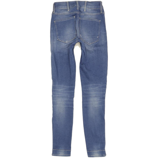 G-Star Custom 5620 Women Blue Skinny Slim Stretch Jeans W26 L32