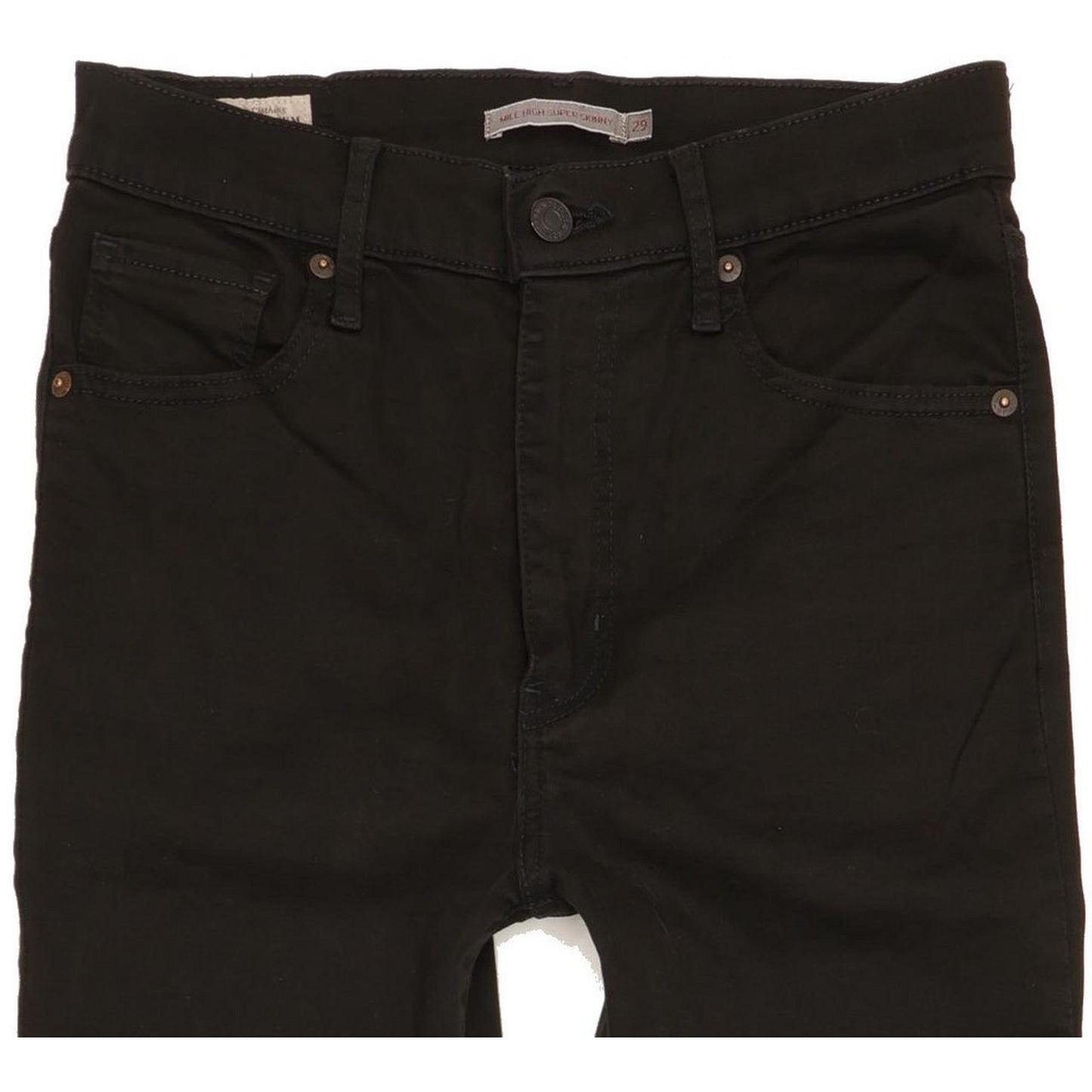 Levi's Mile Black Skinny Slim Stretch Jeans High Waisted W29 L31