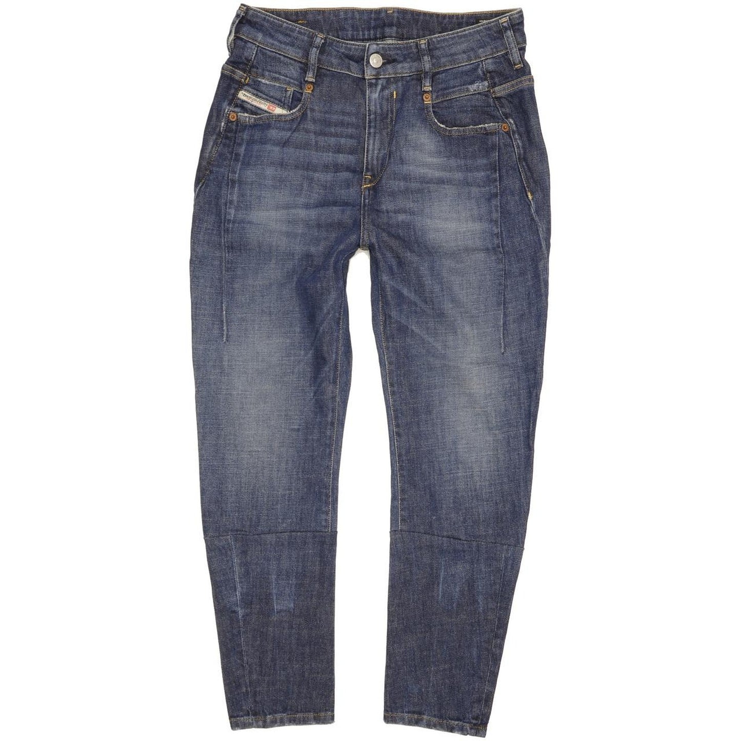 Diesel D-Fayza Men Blue Skinny Loose Boyfriend Stretch Jeans W26 L32