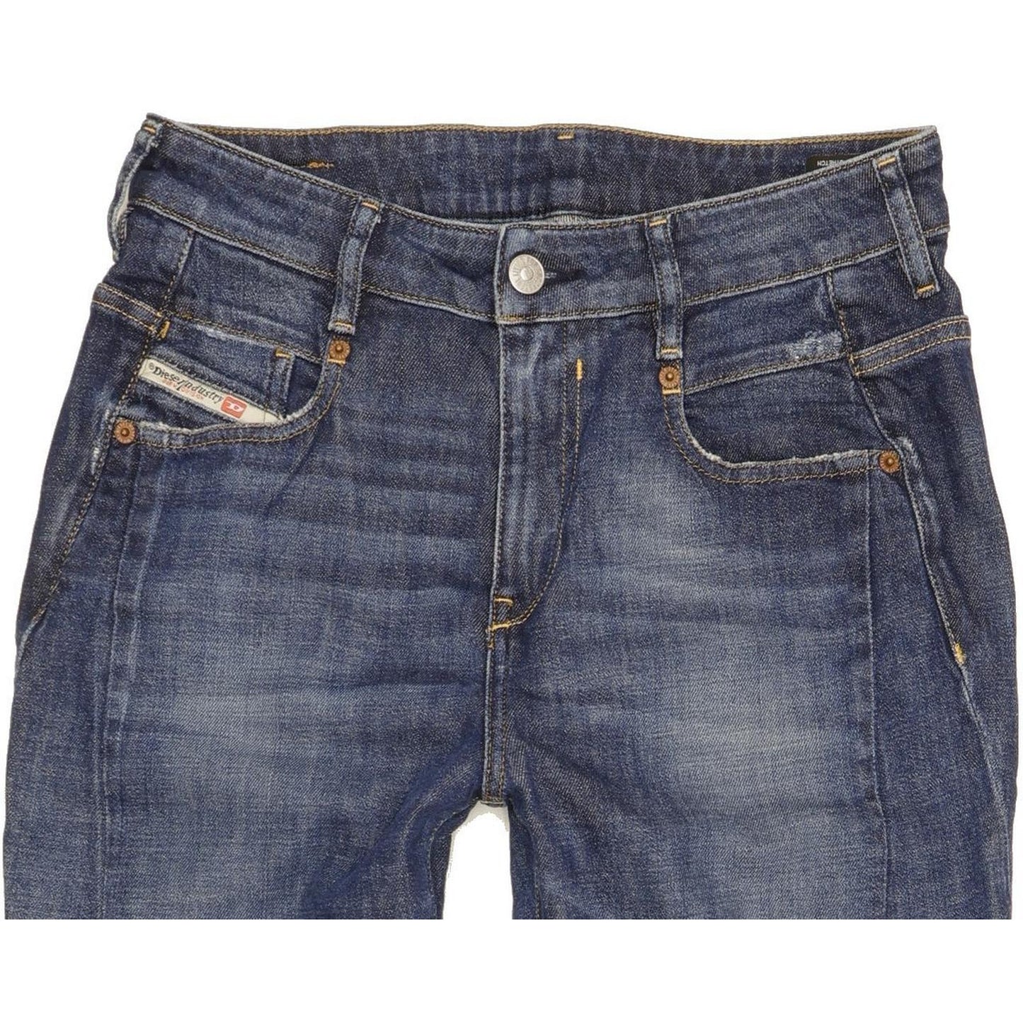 Diesel D-Fayza Men Blue Skinny Loose Boyfriend Stretch Jeans W26 L32