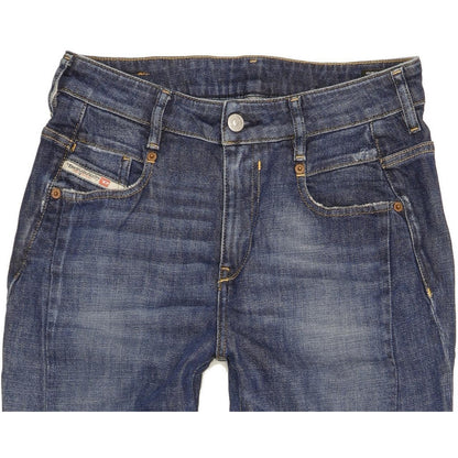 Diesel D-Fayza Men Blue Skinny Loose Boyfriend Stretch Jeans W26 L32