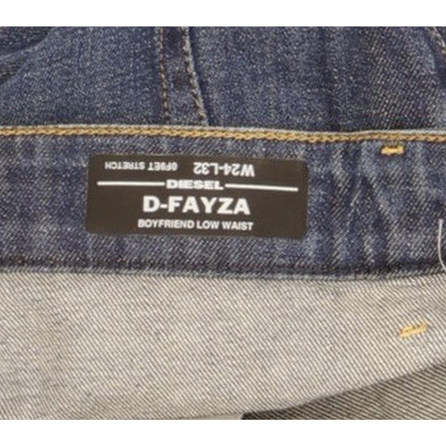 Diesel D-Fayza Men Blue Skinny Loose Boyfriend Stretch Jeans W26 L32