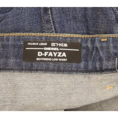 Diesel D-Fayza Men Blue Skinny Loose Boyfriend Stretch Jeans W26 L32