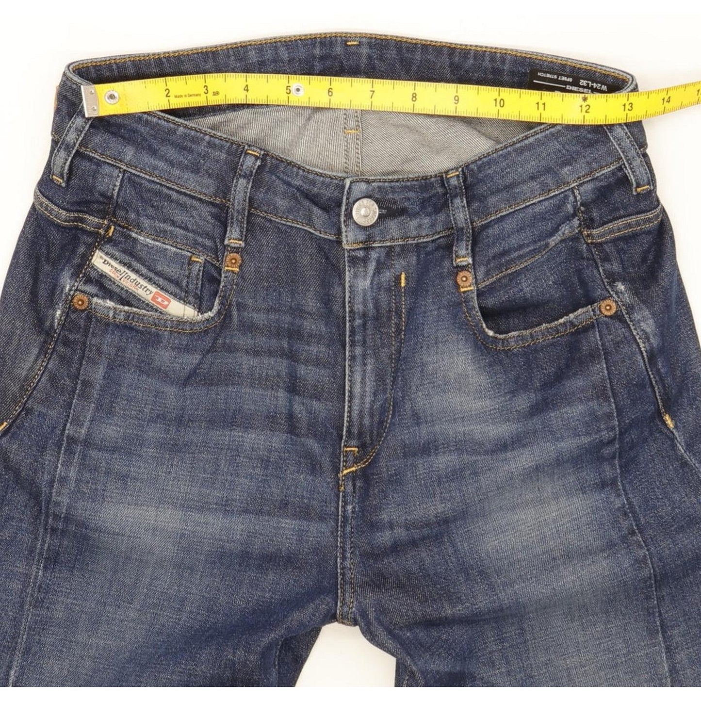 Diesel D-Fayza Men Blue Skinny Loose Boyfriend Stretch Jeans W26 L32