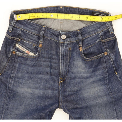 Diesel D-Fayza Men Blue Skinny Loose Boyfriend Stretch Jeans W26 L32