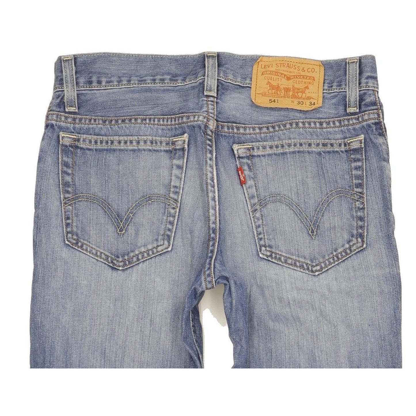 Levi's 541 Men Blue Straight Slim Stretch Jeans W30 L32