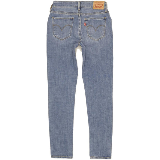 Levi's 711 Women Blue Skinny Slim Stretch Jeans W27 L28