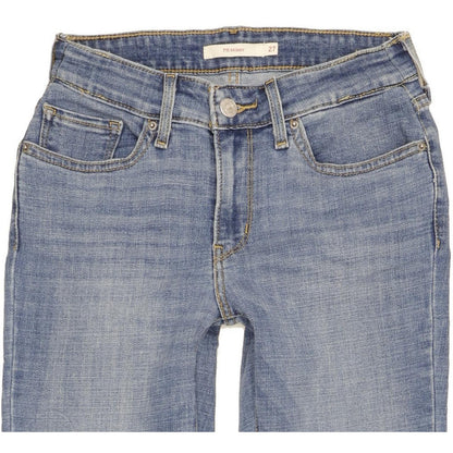 Levi's 711 Women Blue Skinny Slim Stretch Jeans W27 L28