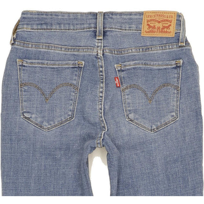 Levi's 711 Women Blue Skinny Slim Stretch Jeans W27 L28