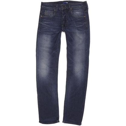 G-Star Defend Men Blue Straight Slim Stretch Jeans W29 L31
