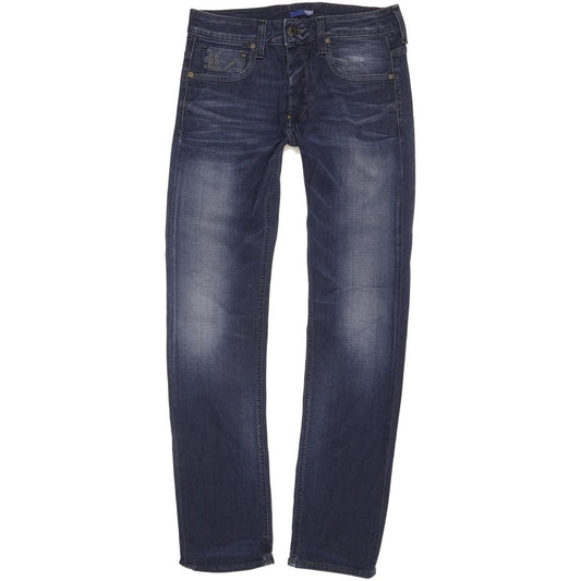 G-Star Defend Men Blue Straight Slim Stretch Jeans W29 L31