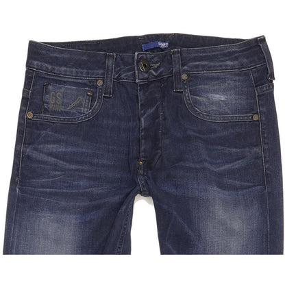 G-Star Defend Men Blue Straight Slim Stretch Jeans W29 L31