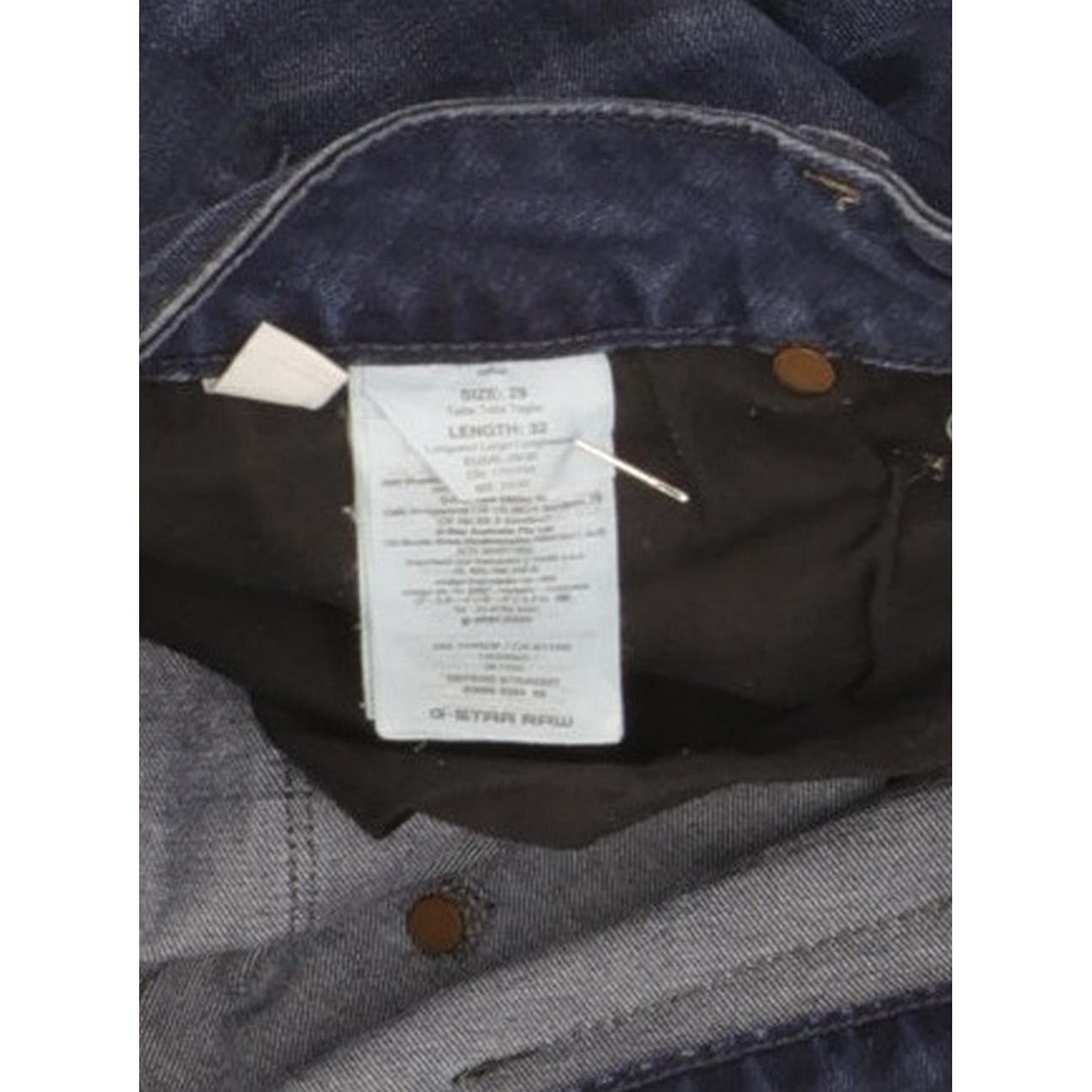 G-Star Defend Men Blue Straight Slim Stretch Jeans W29 L31