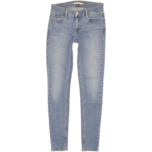 Levi's 710 Super Women Blue Skinny Slim Stretch Jeans W26 L29