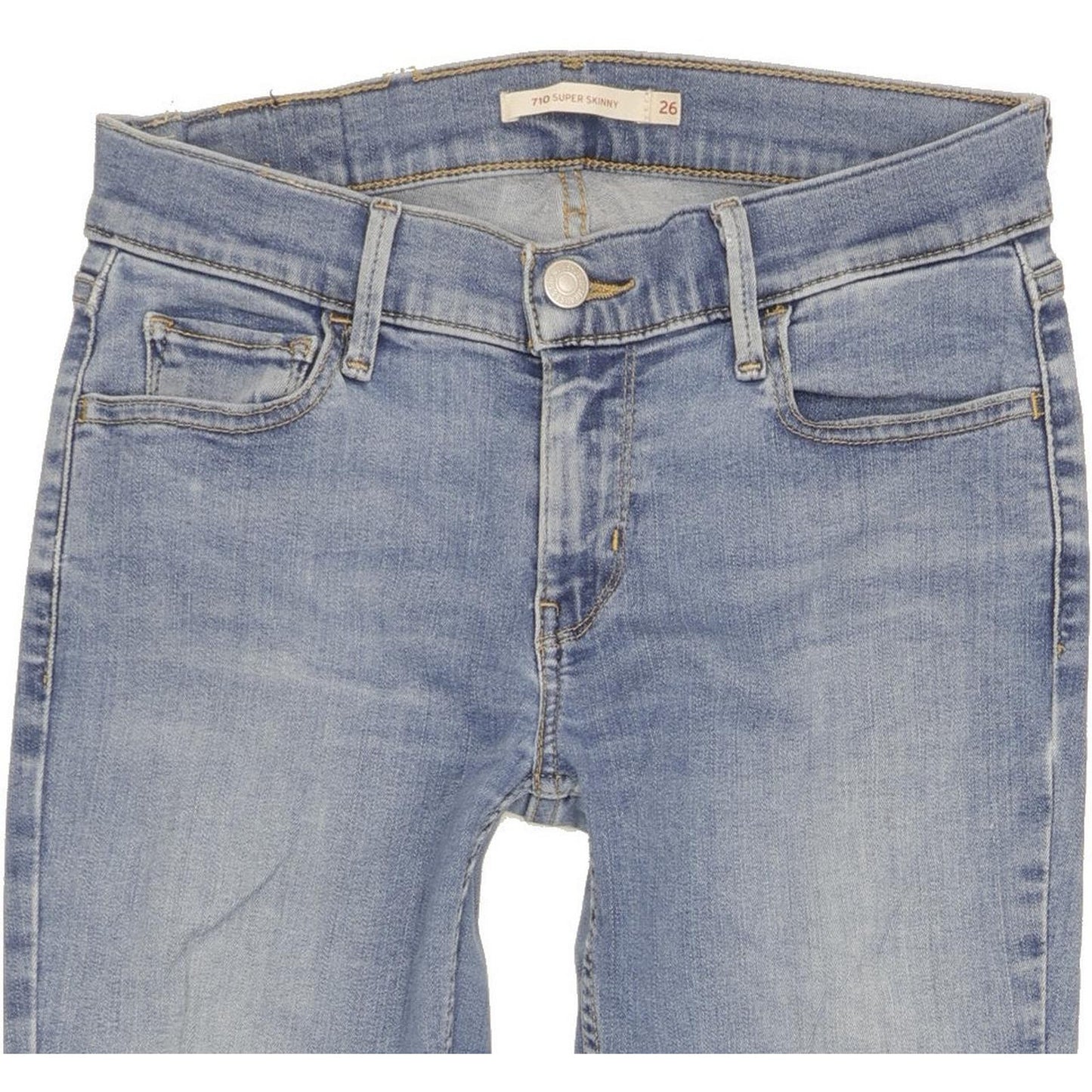 Levi's 710 Super Women Blue Skinny Slim Stretch Jeans W26 L29