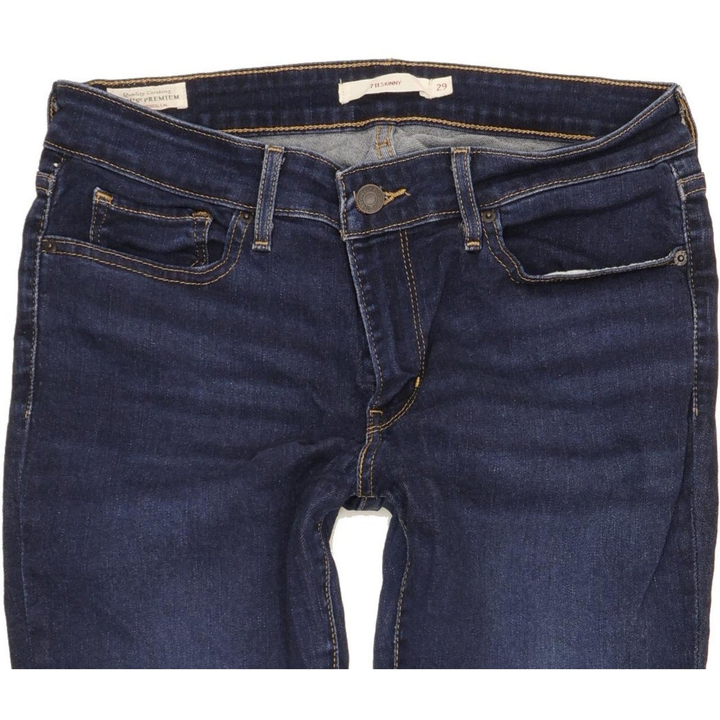 Levi's 711 Women Blue Skinny Slim Stretch Jeans W29 L30
