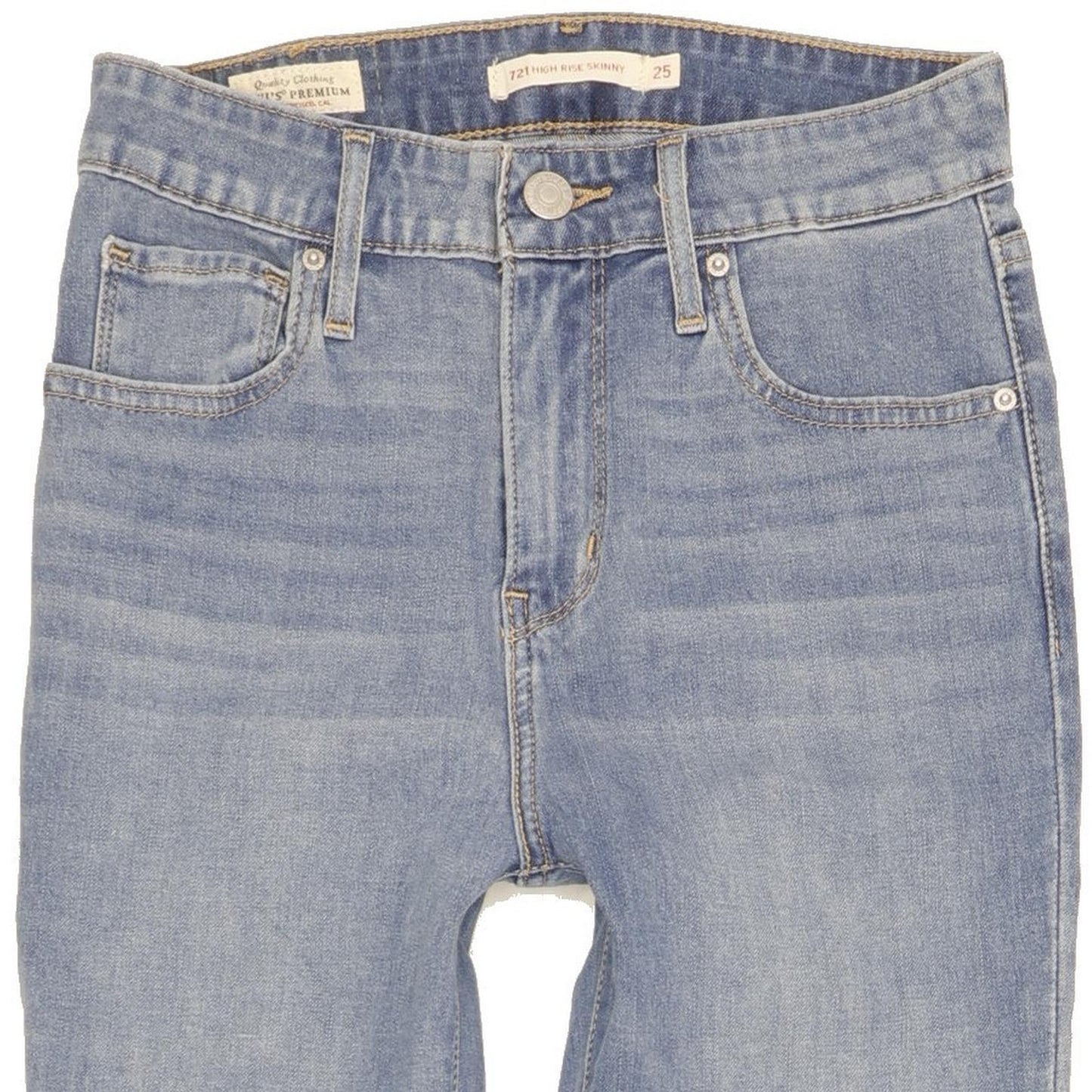 Levi's 721 Women Blue Skinny Slim Stretch Jeans W25 L28