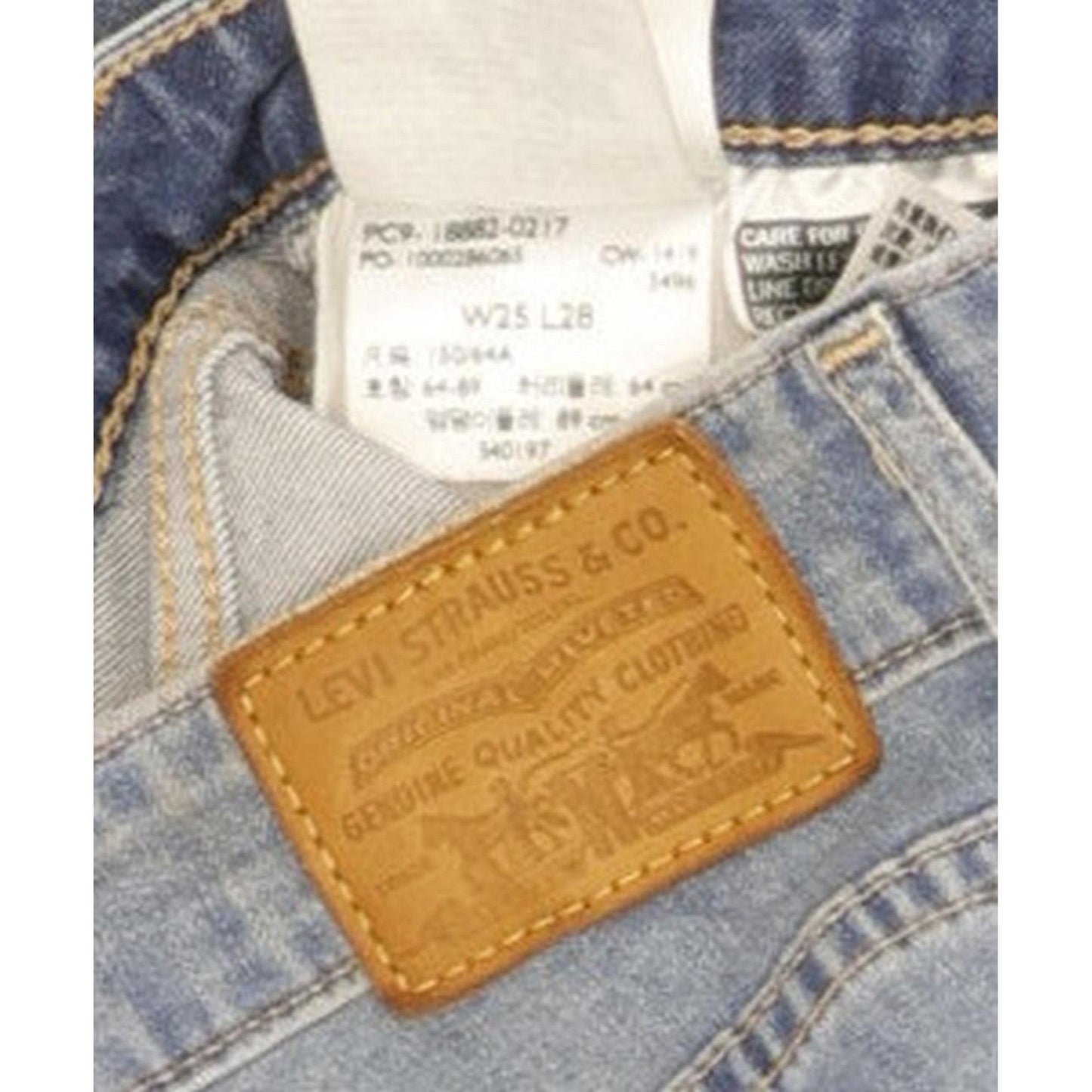 Levi's 721 Women Blue Skinny Slim Stretch Jeans W25 L28