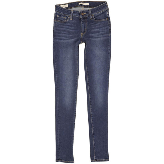 Levi's 711 Women Blue Skinny Slim Stretch Jeans W26 L30