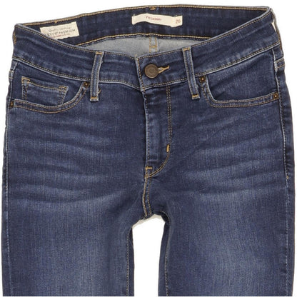 Levi's 711 Women Blue Skinny Slim Stretch Jeans W26 L30
