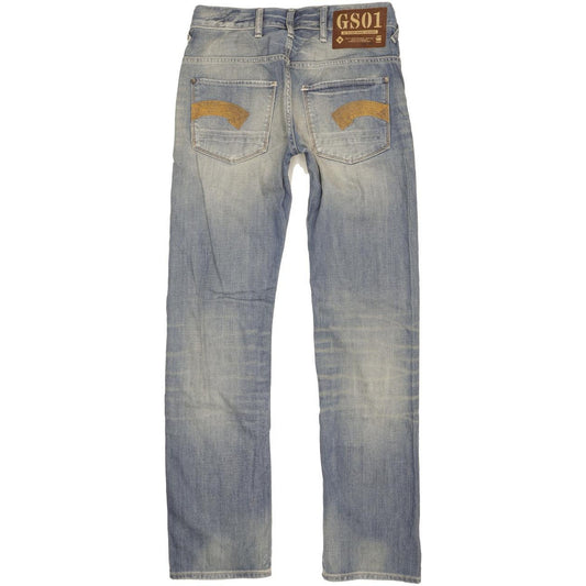 G-Star Heller Men Blue Straight Slim Jeans W29 L32
