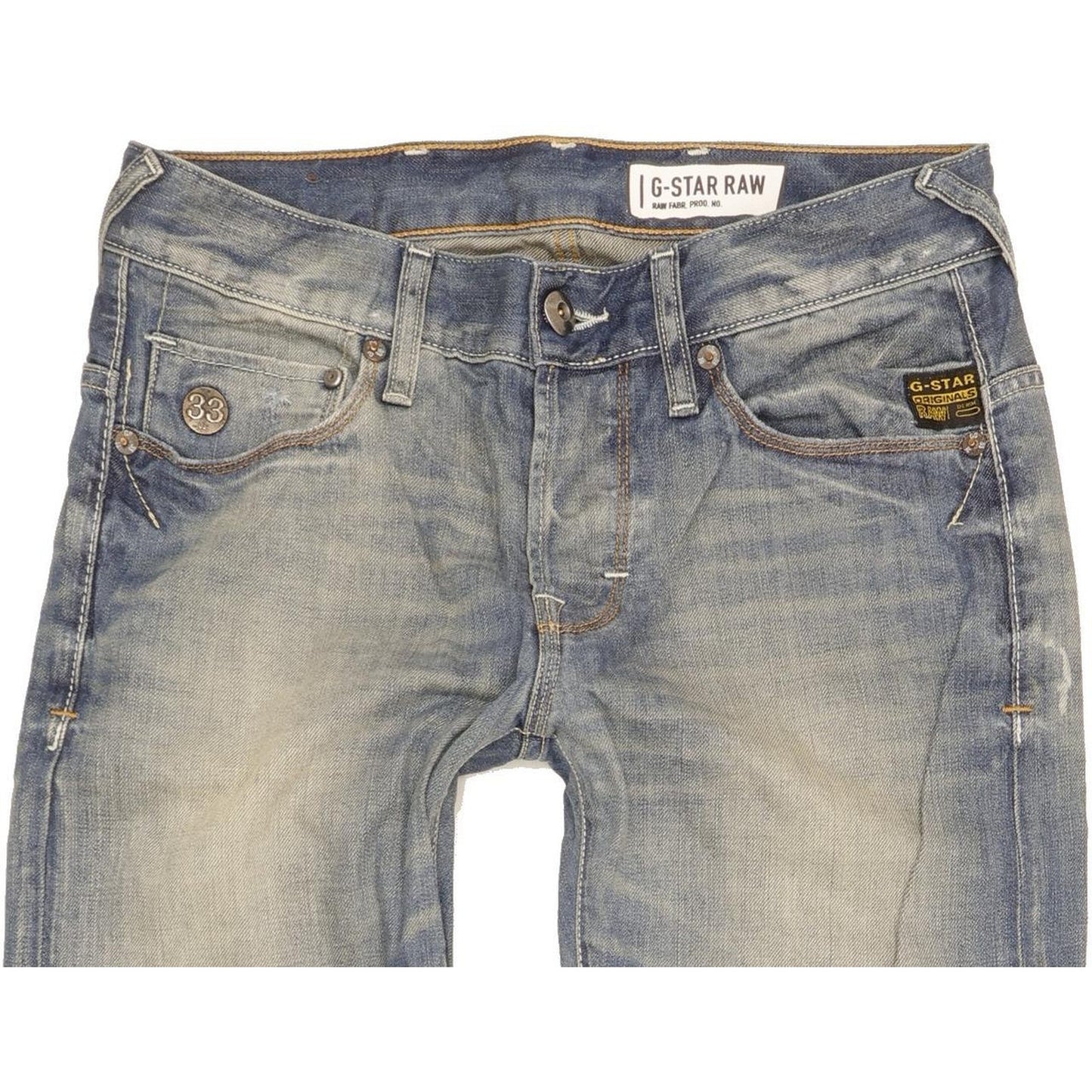 G-Star Heller Men Blue Straight Slim Jeans W29 L32