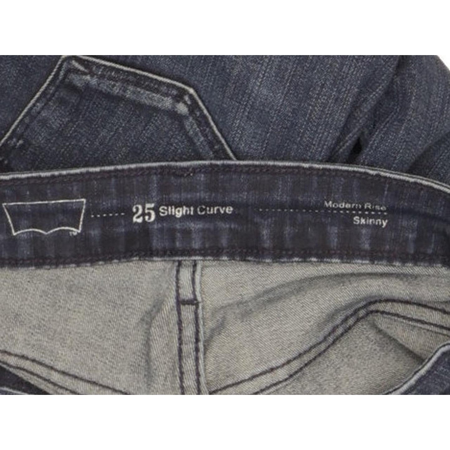 Levi's Slight Curve Women Blue Skinny Slim Stretch Jeans W25 L30