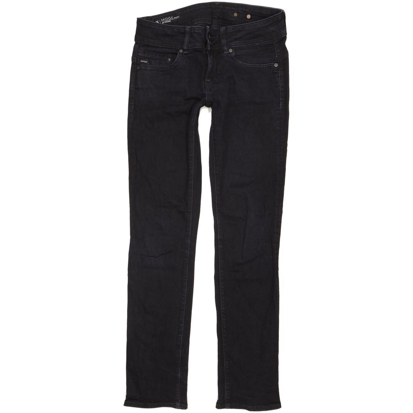 G-Star Midge Saddle Women Navy Straight Slim Stretch Jeans W28 L32