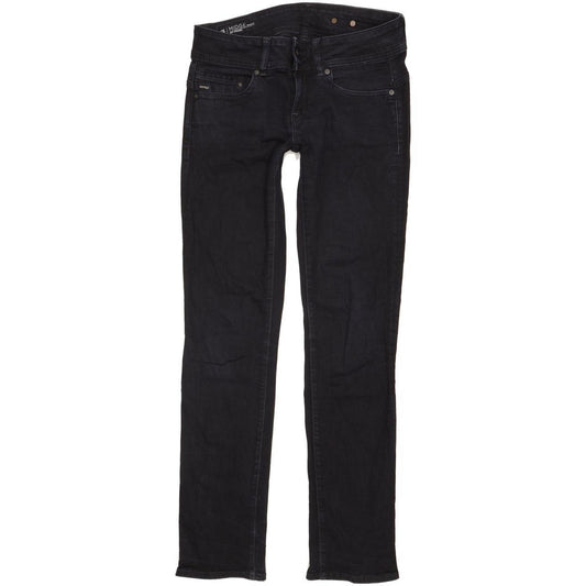 G-Star Midge Saddle Women Navy Straight Slim Stretch Jeans W28 L32