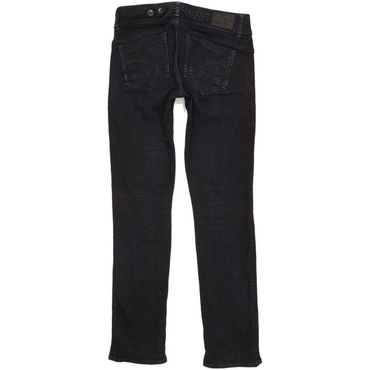 G-Star Midge Saddle Women Navy Straight Slim Stretch Jeans W28 L32