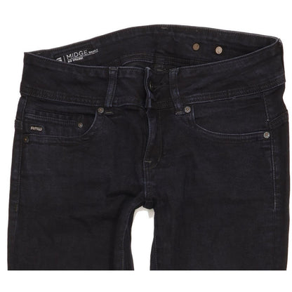 G-Star Midge Saddle Women Navy Straight Slim Stretch Jeans W28 L32