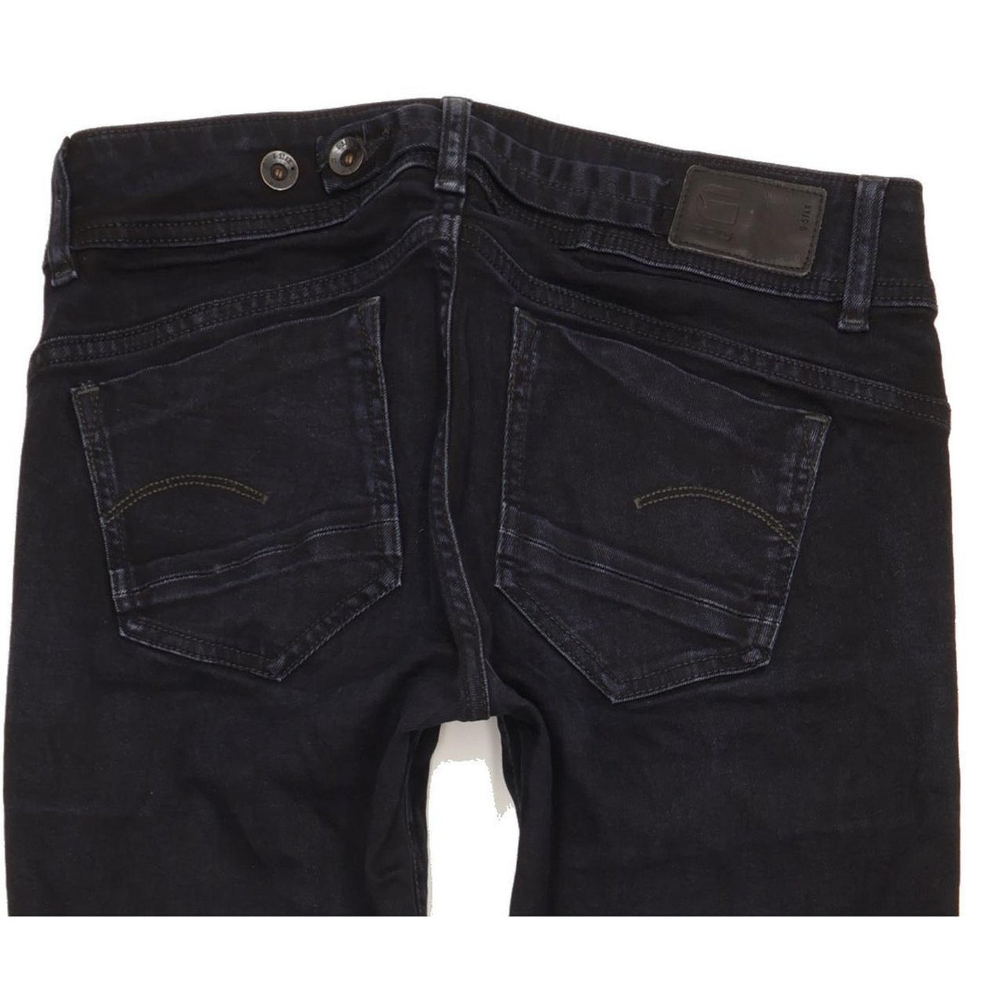 G-Star Midge Saddle Women Navy Straight Slim Stretch Jeans W28 L32