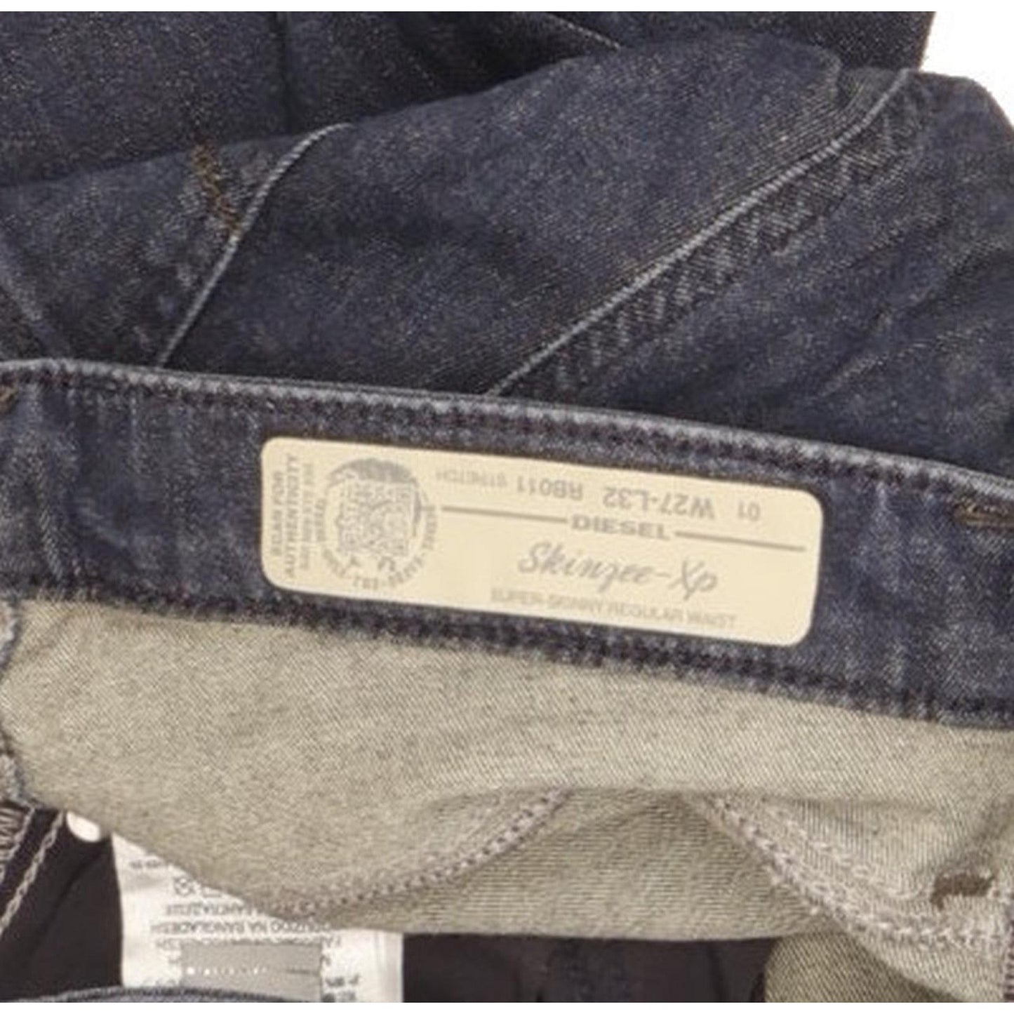 Diesel Skinzee-Xp Women Blue Skinny Slim Stretch Jeans W27 L31