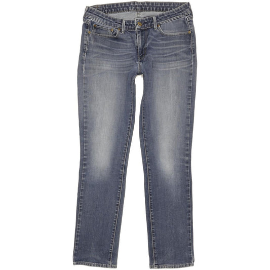 Levi's Women Blue Straight Slim Stretch Jeans W30 L30