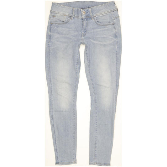 G-Star Lynn Women Blue Skinny Slim Stretch Jeans W28 L30