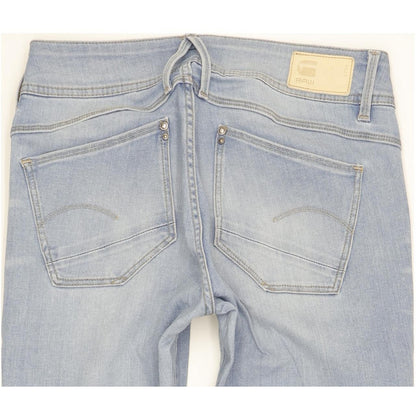 G-Star Lynn Women Blue Skinny Slim Stretch Jeans W28 L30